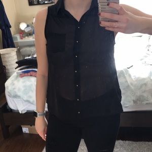 Black sheer top purchased in Spain
